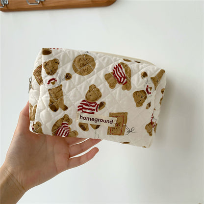 Bear Large Capacity Cotton Printing Storage Bags