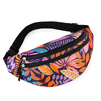 Women's Nylon Close-fitting Mobile Summer Fashion Camouflage Waist Packs