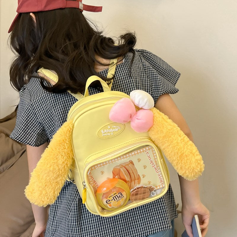 Cake Cartoon Double Snack Fresh Transparent Backpacks