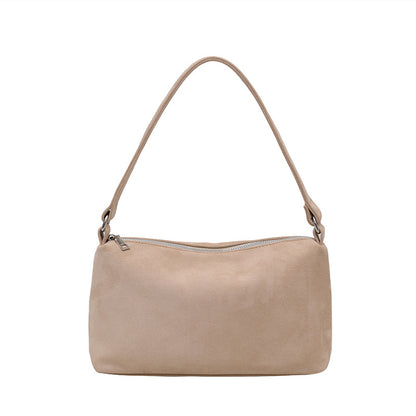 Women's Niche Retro Suede Soft Underarm Simple Shoulder Bags