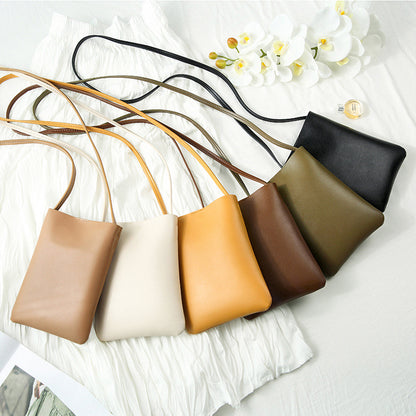 Women's Vertical Mobile Fashionable Simple Soft Phone Bags