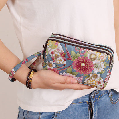 Women's Versatile Graceful Long Clutch Fabric Ladies Wallets