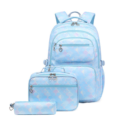 Children's Primary Printing Burden Reduction Three-piece Elementary School Students' Schoolbags