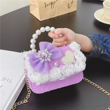 Porte-monnaie portable pour enfants, petite princesse chic et mignonne