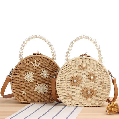 Trendy Korean Straw Plaited Fashion Small Handbags