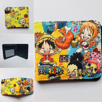 Anime One Piece Short Unisex Leather Ladies Wallets