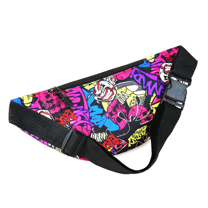 Men's Beautiful Printed Close-fitting Stall Goods Waist Packs