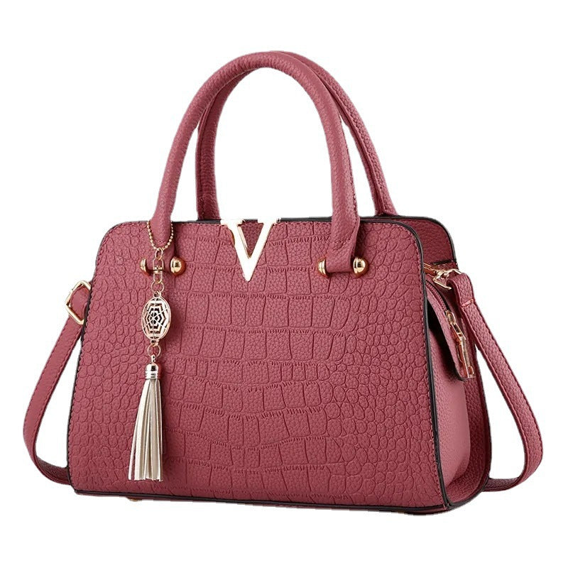 Women's Fashion Classic Large Capacity Crocodile Pattern Bags