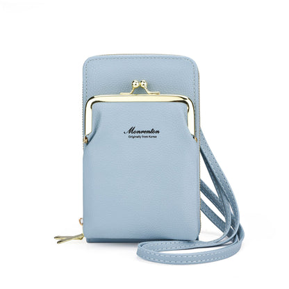 Female Simple Korean Style Double Zipper Ladies Wallets