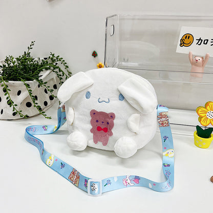 Sacs à bandoulière pour enfants avec dessin animé mignon My Melody Pudding Puppy