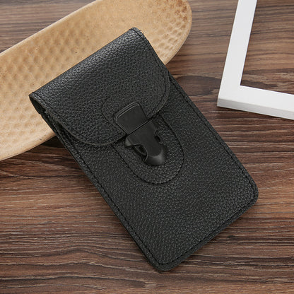 Men's Imitation Leather Cell Through Mounted Construction Phone Bags