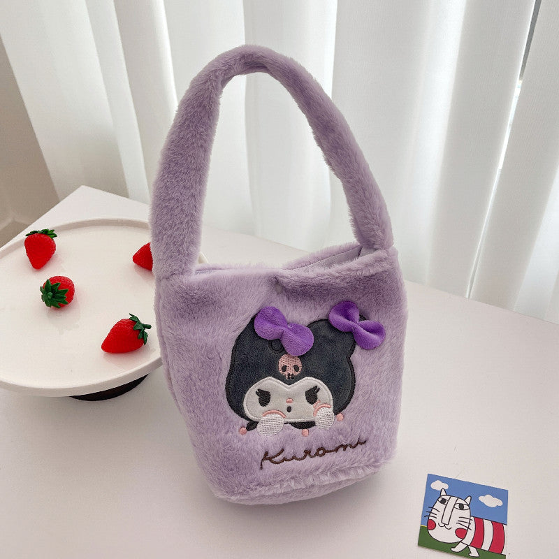 Women's Plush Present Cute Melody Lunch Shoulder Bags