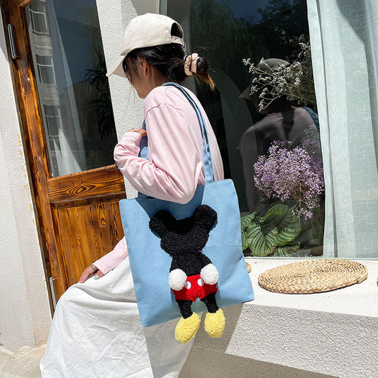 Sacs à bandoulière en toile pour enfants, mignons, dessin animé, pour faire du shopping, du maquillage