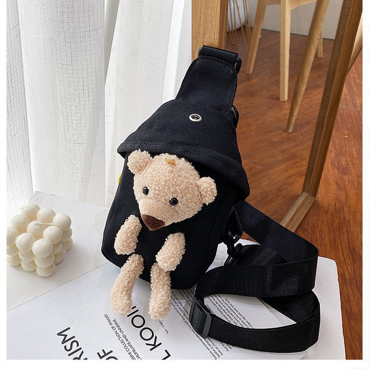 Sac banane pour femme en forme de petit ours mignon avec dessin animé