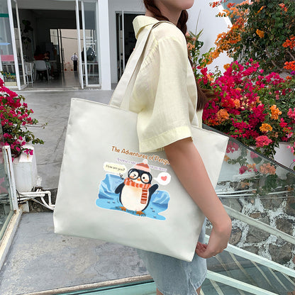 Women's Canvas Tote Large Capacity Hand Carrying Shoulder Bags