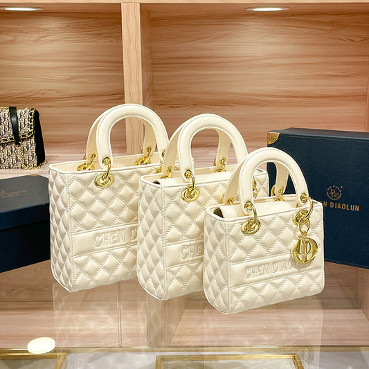 Women's Diamond Style Sheep Pattern Diana Fashion Handbags