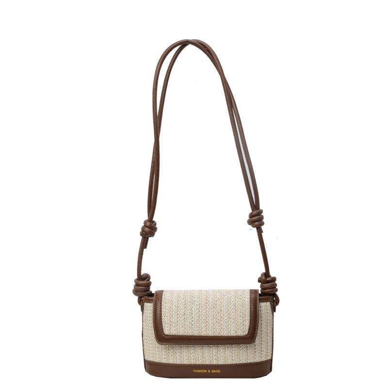 Women's Textured Straw Fashion Summer Woven Crossbody Bags