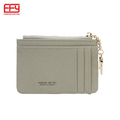 Women's Trendy Portable Simple Cross Pattern Change Short Cute Mini Ladies Wallets