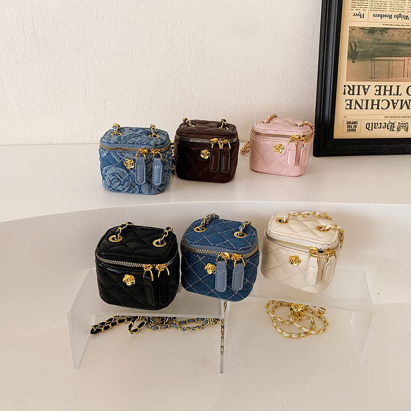 Women's & Children's & Golden Ball Camellia Mini Chic Bags