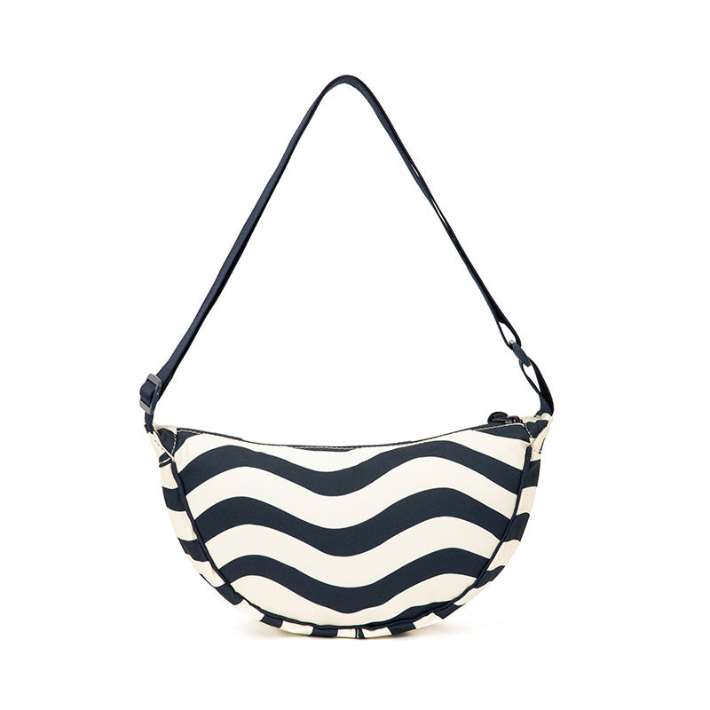 Women's Fitting Room Printed Dumpling Cloth Crossbody Bags