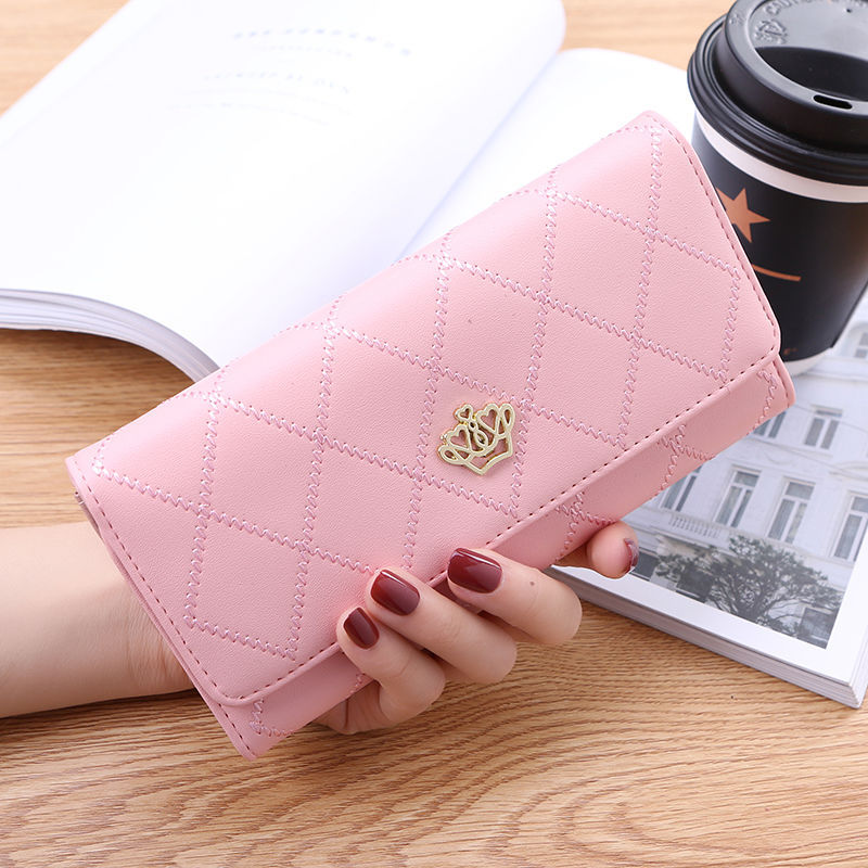 Women's Korean Long Trendy Thin Fashion Diamond Ladies Wallets