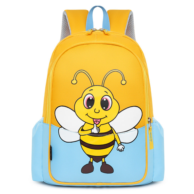 Sacs d'école pour enfants de niveau intermédiaire, motif grenouille et chaton de couleur contrastée, pour la maternelle