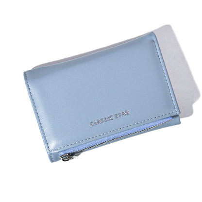 Women's Fashion Simple Zipper Short Large Capacity Ladies Wallets