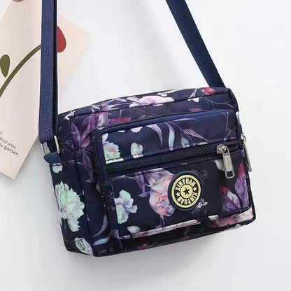 Women's Korean Style Oxford Mummy Flower Cloth Crossbody Bags