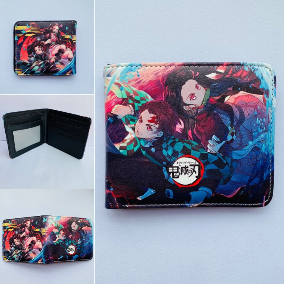 Anime Peripheral Ghost Blade Extinction Cartoon Printed Character Ladies Wallets