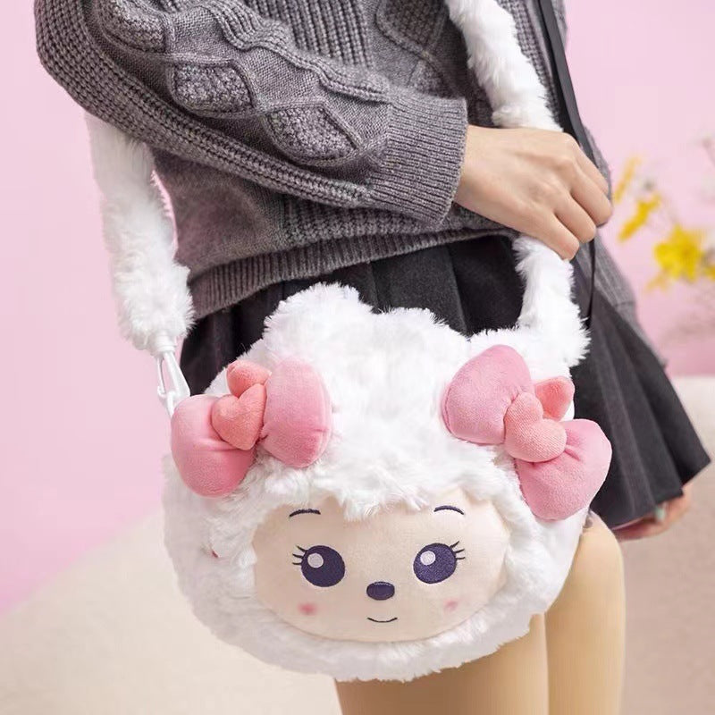 Plush Portable Large Capacity Cute Beautiful Crossbody Bags