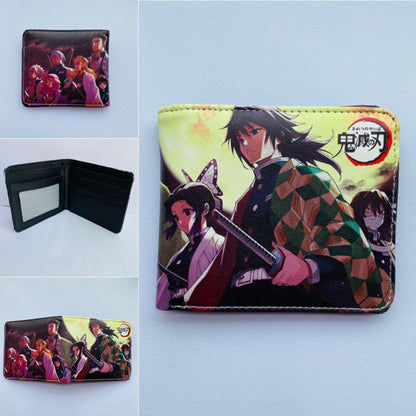 Anime Peripheral Ghost Blade Extinction Cartoon Printed Character Ladies Wallets