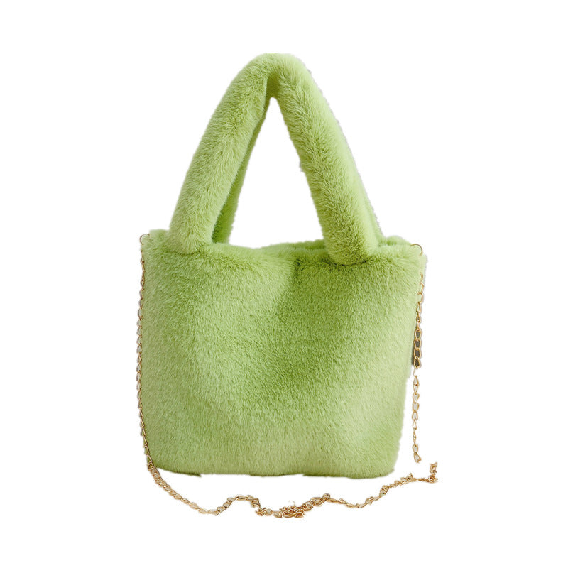 Women's Simple Plush One Fresh Korean Style Bags