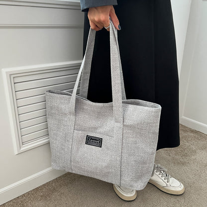 Sac fourre-tout tendance pour femme, grand sac à bandoulière simple et portable