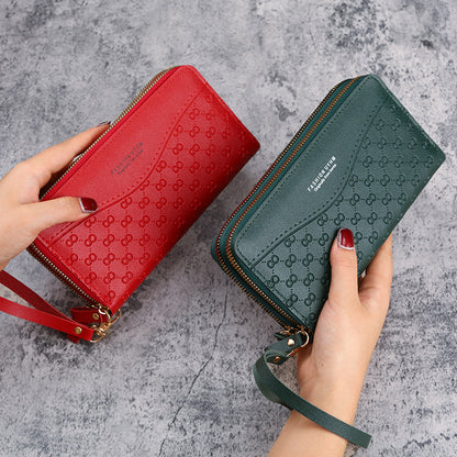 Women's Long Zipper Multifunctional Mobile Large Capacity Ladies Wallets