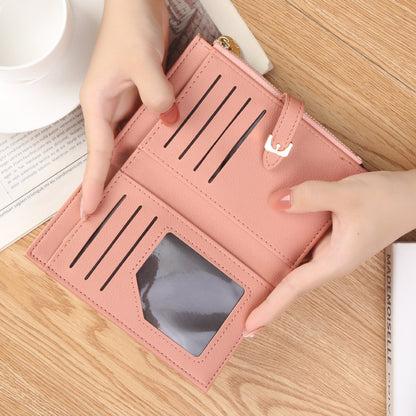 Women's Korean Large Capacity Mid-length Clutch Simple Ladies Wallets