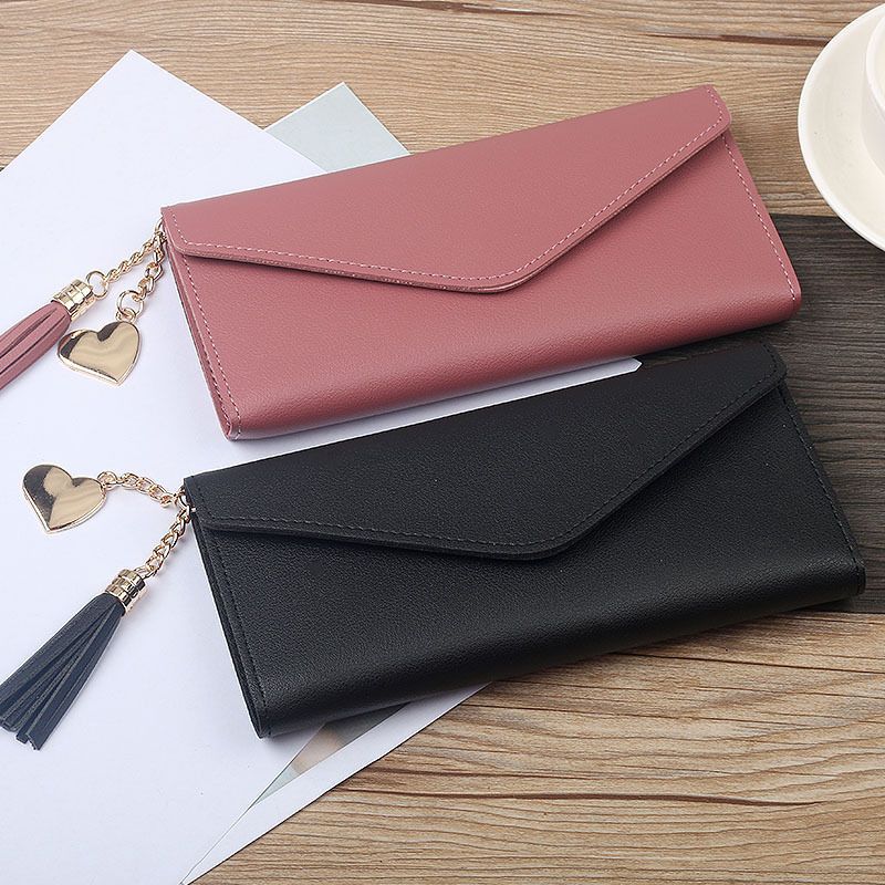 Tassel Female Large Capacity Change Simple Ladies Wallets