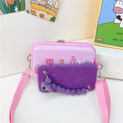 Children's Cartoon Small Korean Style Box Mobile Children's Shoulder Bags