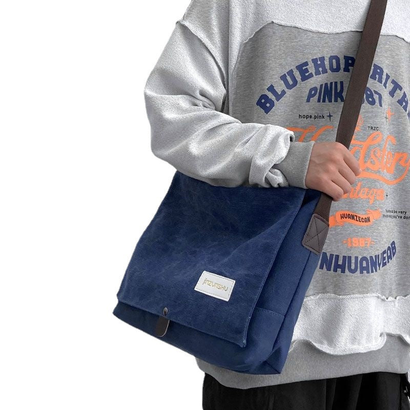 Men's Canvas Message Style Retro Small Computer Men's Messenger Bags