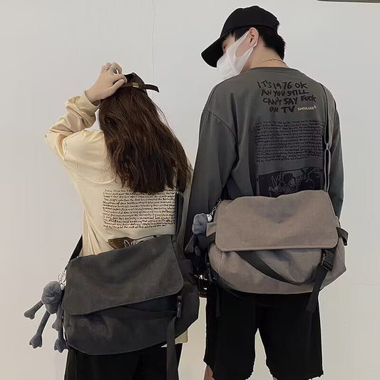 Women's & Men's & Korean Simple Retro Trendy Cool Handbags