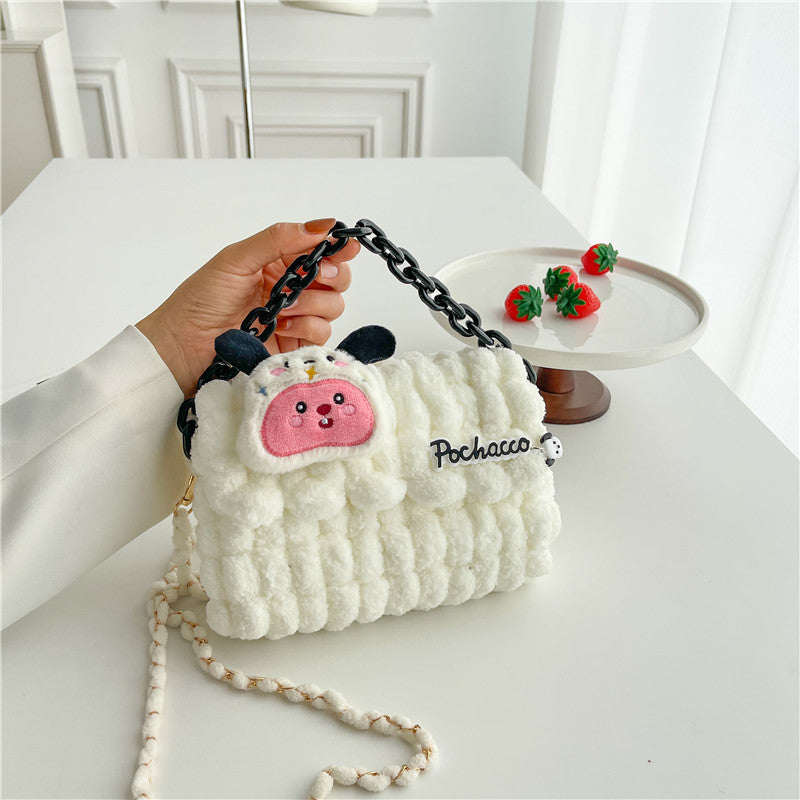 Doll Hand-woven Material Wool Self-made For Crossbody Bags