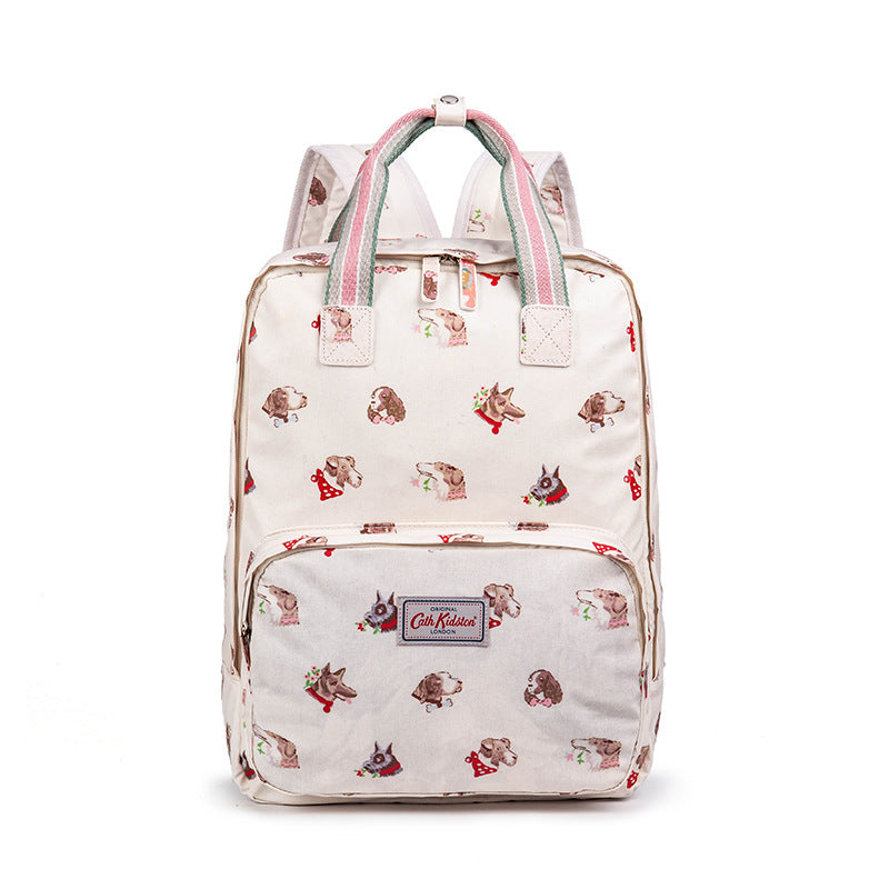 Women's Style Retro Printed Waterproof Large Capacity Backpacks