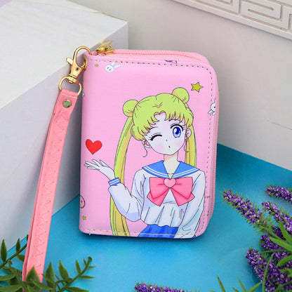 Small Fresh Trend Cartoon Princess Short Children's Coin Purse