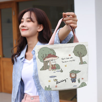 Canvas Female Cartoon Cabs Fashion Korean Handbags