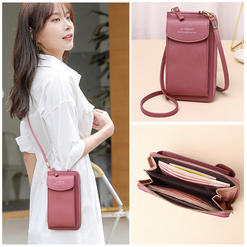 Women's Mobile Large Capacity Solid Color Fashion Phone Bags