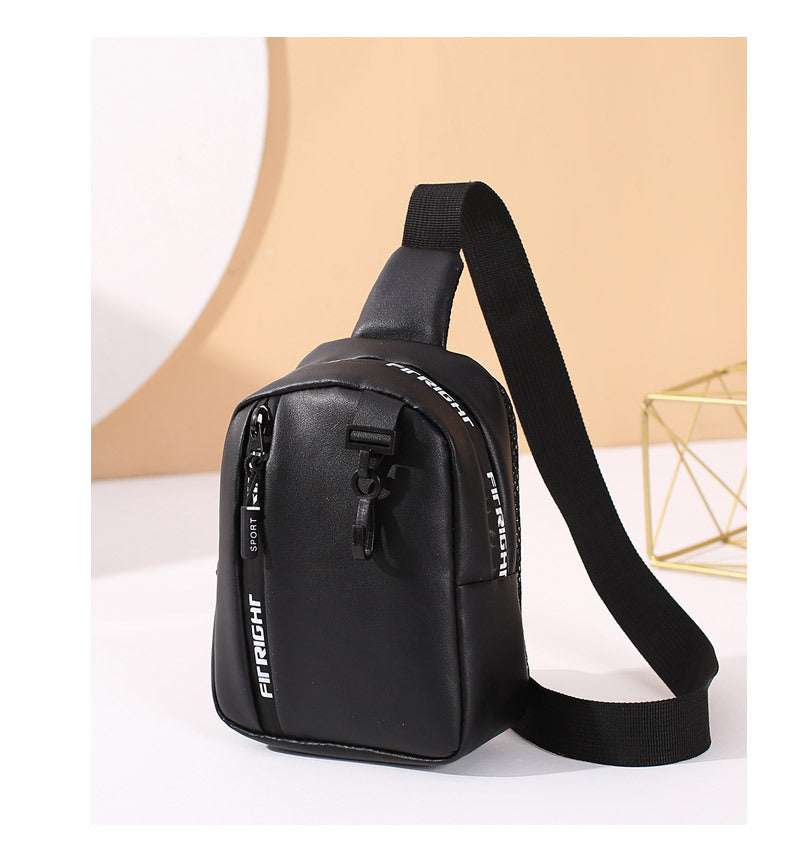 Women's Simple Fashion Color Contrast Wide Strap Motorcycle Waist Packs