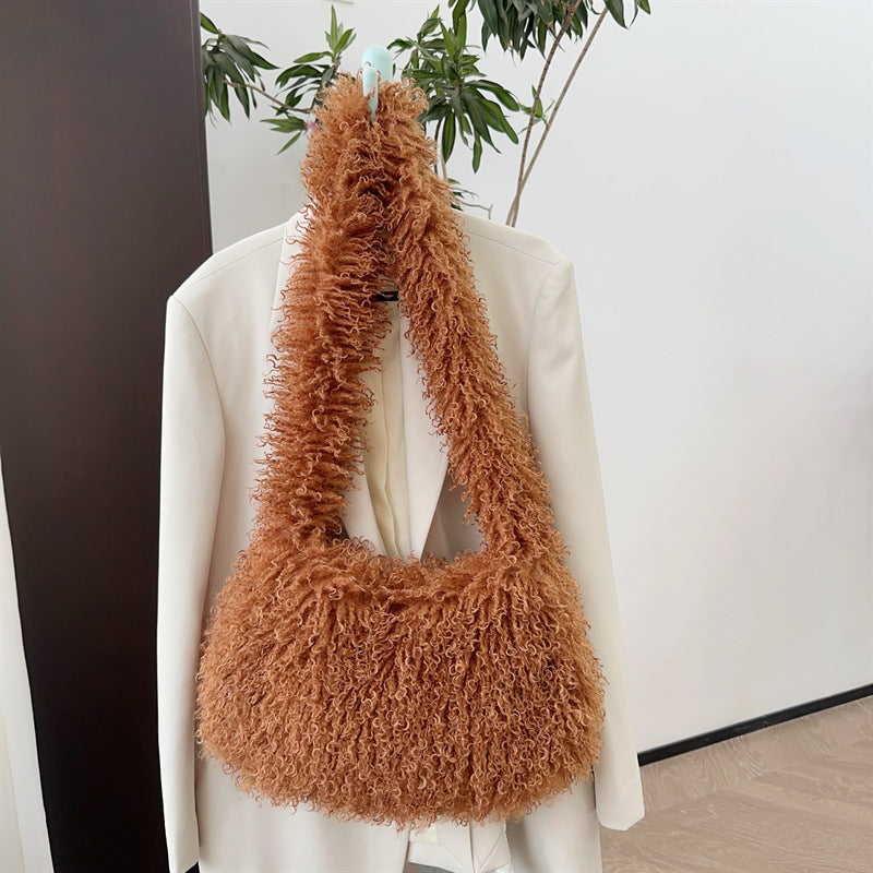 Sheep Fur Imitation Plush Millennium Spice Handbags