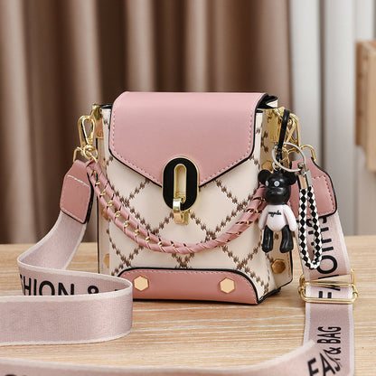 Women's Fashion Embroidery Thread Chain Mini Phone Bags