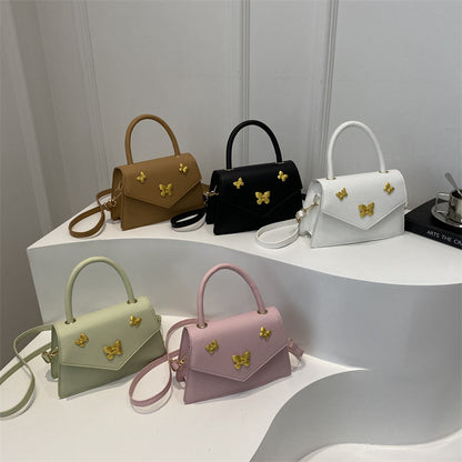 Simple Hardware Bow Portable Personalized Fashion Crossbody Bags