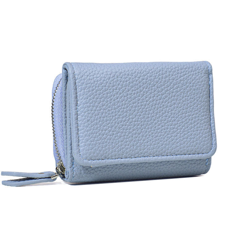 Women's Authentic Leather Tactile Feel Mini Large Ladies Wallets