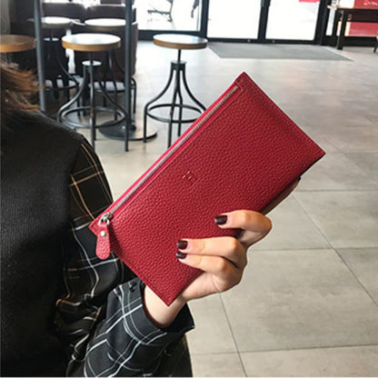 Women's Genuine Leather Long Clutch Design Exquisite Ladies Wallets